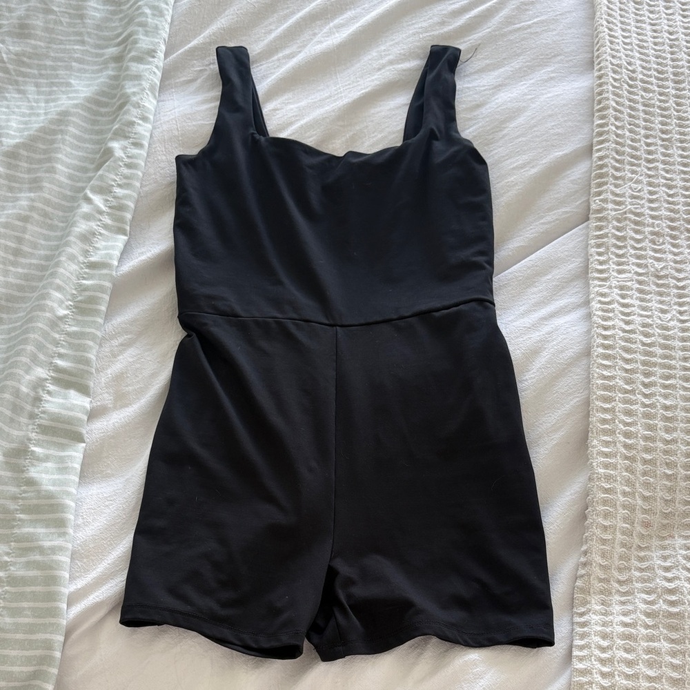 Reformation Black Sleeveless Romper